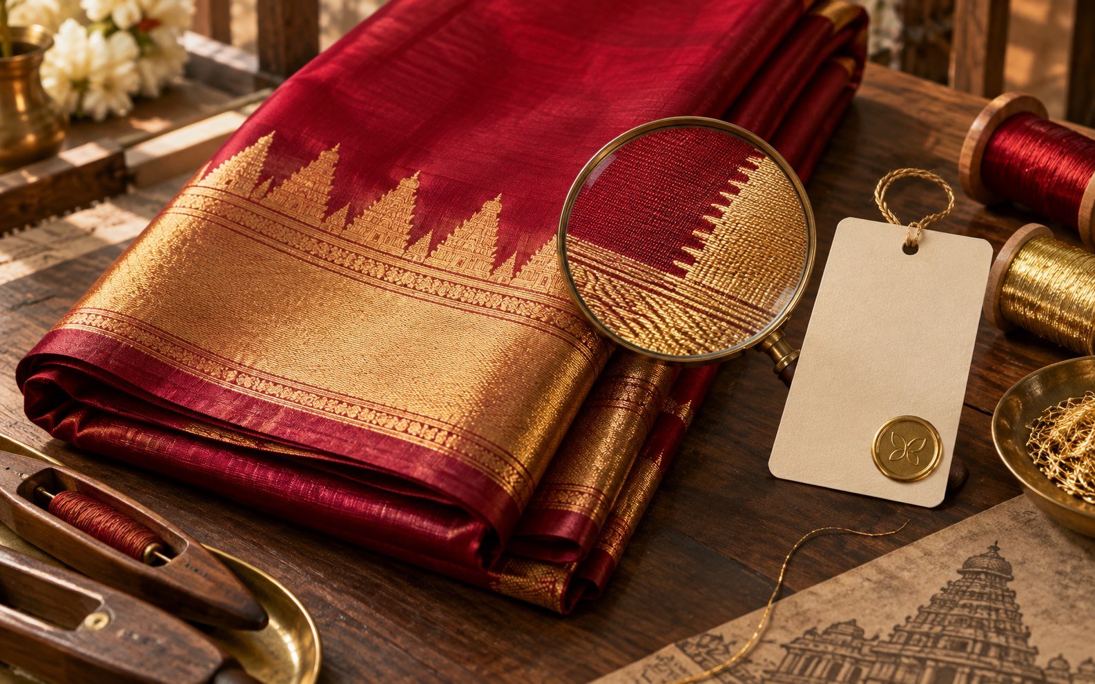 How to Identify a Pure Kanjivaram Silk Saree